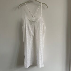 Obey Kellyn White Cotton Mini Dress